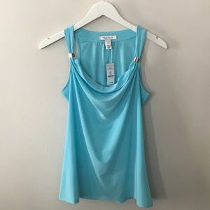 NWT WHBM Aqua/teal Top